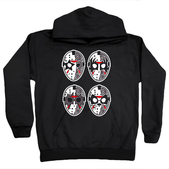 Kiss Jason Masks Kids Hoodie