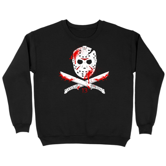 Jason Crossed Machetes Kids Crewneck Sweatshirt
