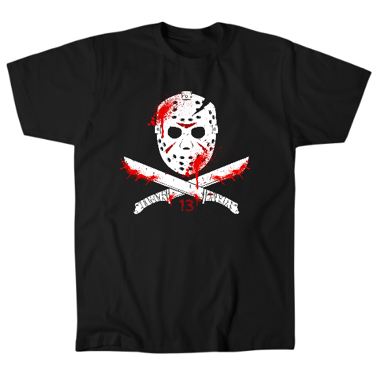 Jason Crossed Machetes Mens T-Shirt
