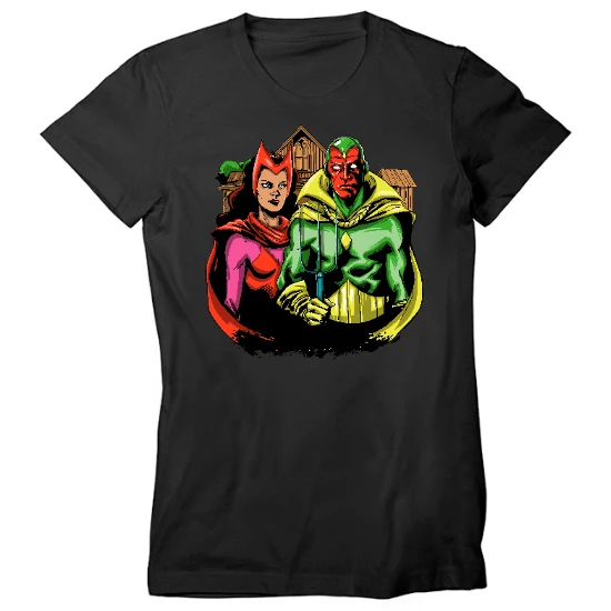 Vision & Scarlet Witch Womens T-Shirt