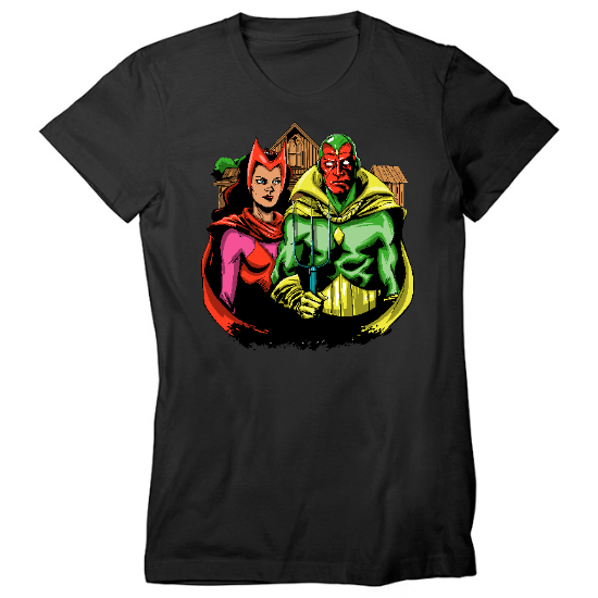 Vision & Scarlet Witch Womens T-Shirt