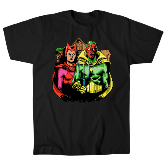 Vision & Scarlet Witch Mens T-Shirt