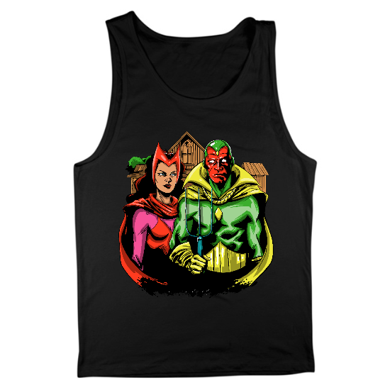 Vision & Scarlet Witch Mens Tank Top