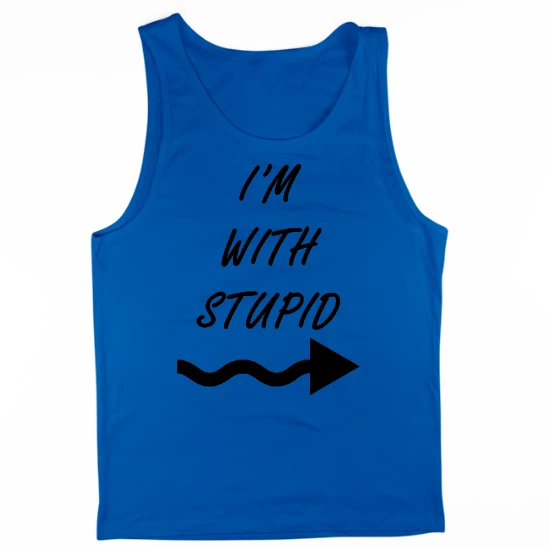 Im With Stupid Mens Tank Top