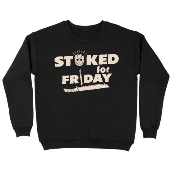 Stoked For Friday Kids Crewneck Sweatshirt