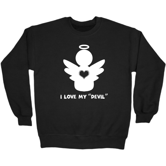 I Love My Devil Crewneck Sweatshirt