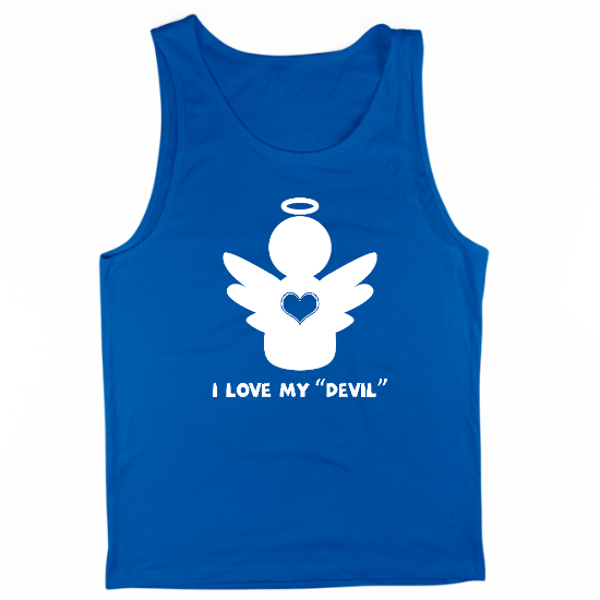 I Love My Devil Mens Tank Top