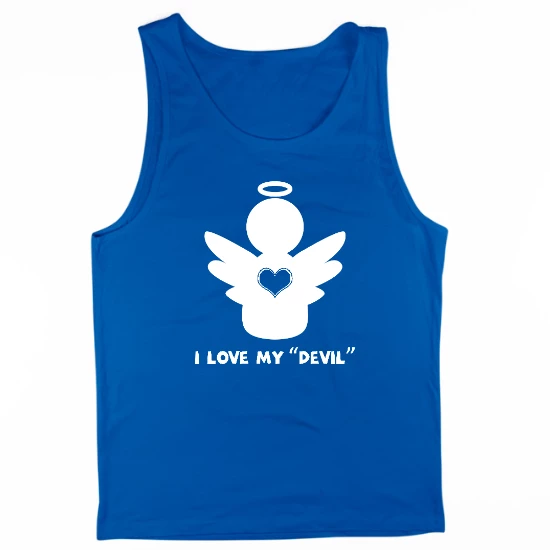 I Love My Devil Mens Tank Top