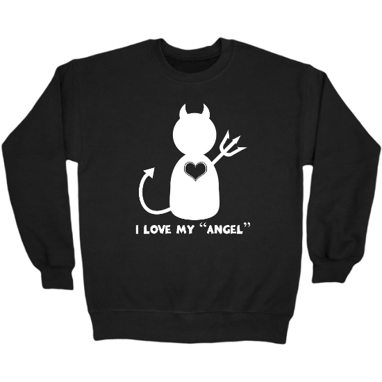 I Love My Angel Crewneck Sweatshirt