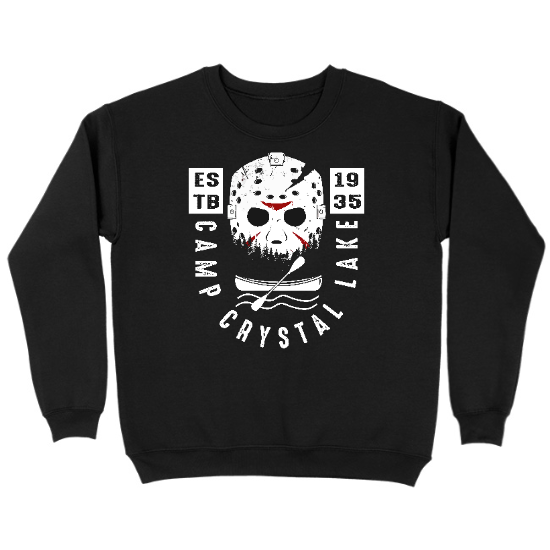 Camp Crystal Lake Kids Crewneck Sweatshirt