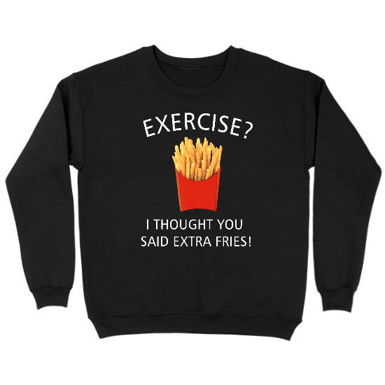 Extra Fries Kids Crewneck Sweatshirt