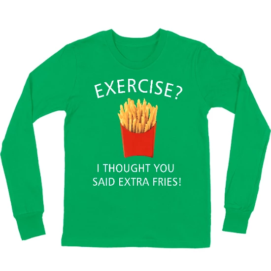 Extra Fries Kids Long Sleeve T-Shirt