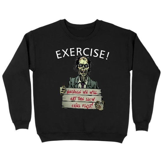 Exercise! Kids Crewneck Sweatshirt 01