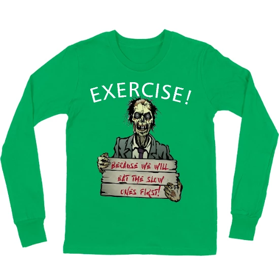 Exercise! Kids Long Sleeve T-Shirt 01