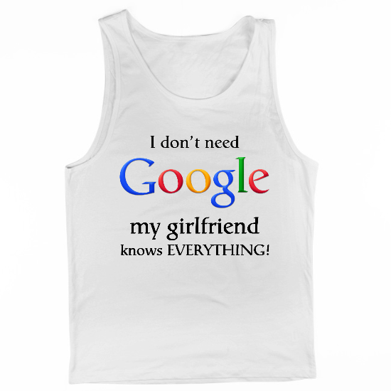 I Dont Need Google, My Girlfriend Knows Everything Mens Tank Top 02