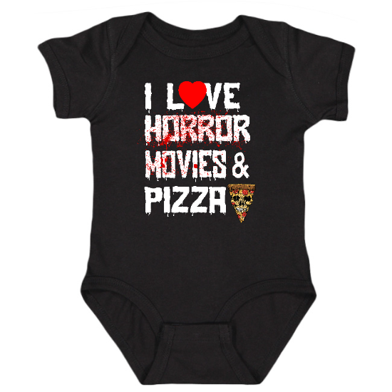 Horror Movies & Pizza Onesie
