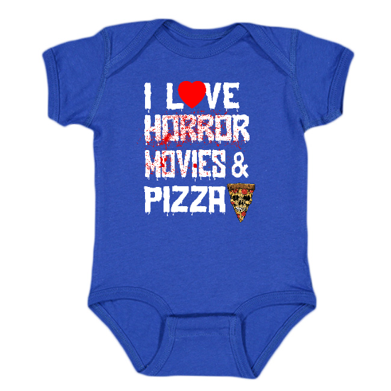Horror Movies & Pizza Onesie
