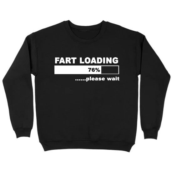 Fart Loading Kids Crewneck Sweatshirt