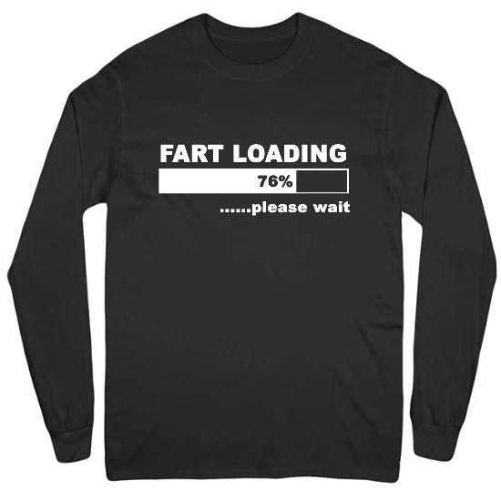 Fart Loading Mens Long Sleeve T-Shirt