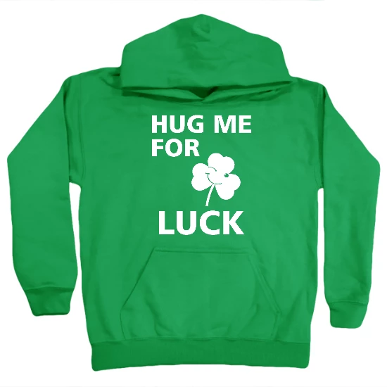Hug Me For Luck Kids Hoodie