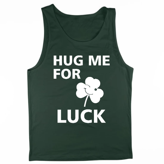 Hug Me For Luck Mens Tank Top