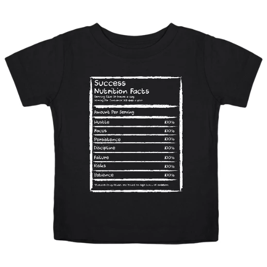 Success Nutrition Facts Kids T-Shirt