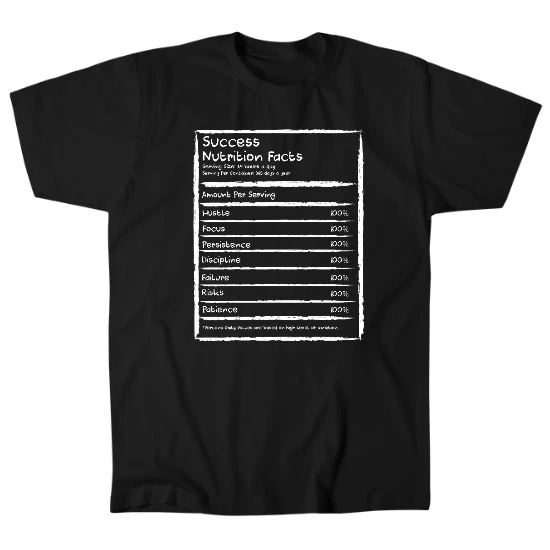 Success Nutrition Facts Mens T-Shirt