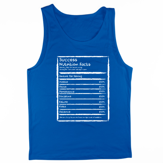 Success Nutrition Facts Mens Tank Top