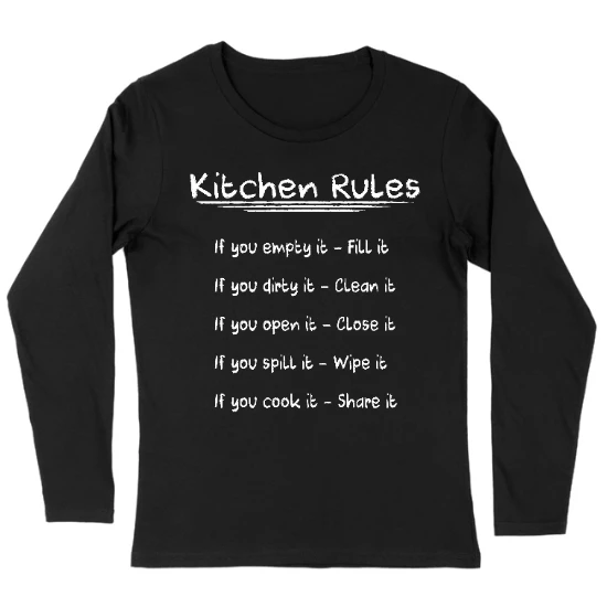 Kitchen Rules Womens Long sleeve T-Shirt