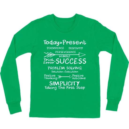 Steps to Success Kids Long Sleeve T-Shirt