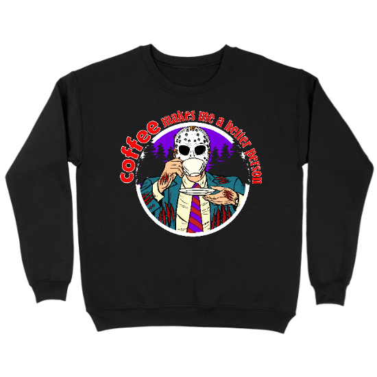 Coffee Makes Me Better Kids Crewneck Sweatshirt