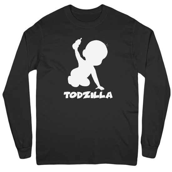 Todzilla Mens Long Sleeve T-Shirt