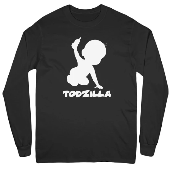 Todzilla Mens Long Sleeve T-Shirt