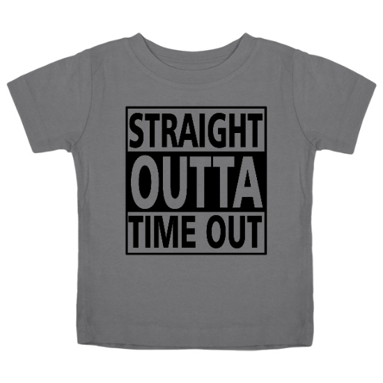 Straight Outta Time Out Kids T-Shirt