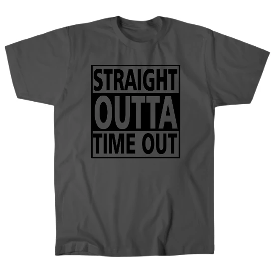 Straight Outta Time Out Mens T-Shirt