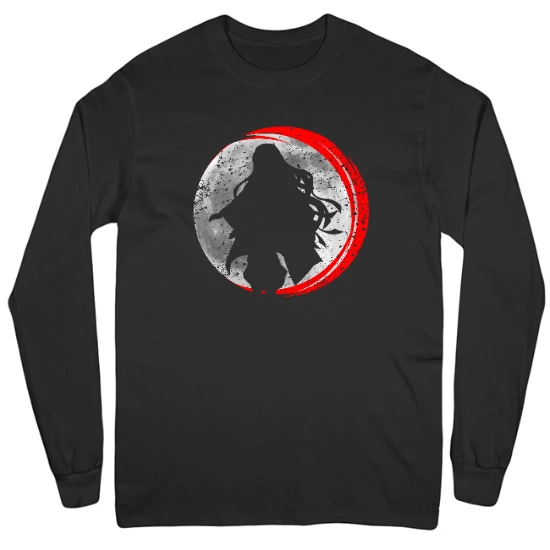 Demon Moon Mens Long Sleeve T-Shirt