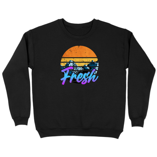 Fresh Vibes Kids Crewneck Sweatshirt