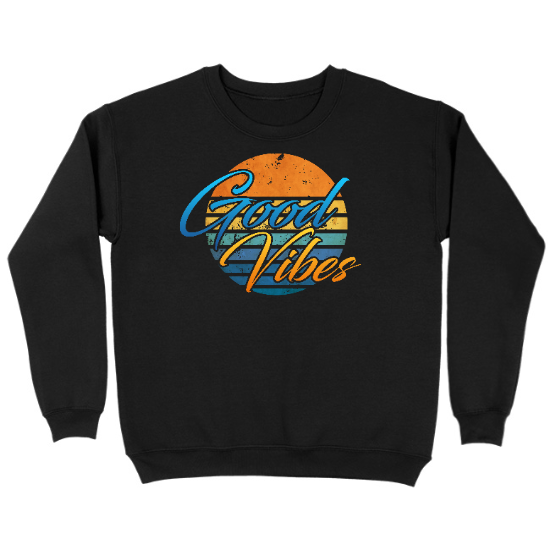 Good Summer Vibes Kids Crewneck Sweatshirt