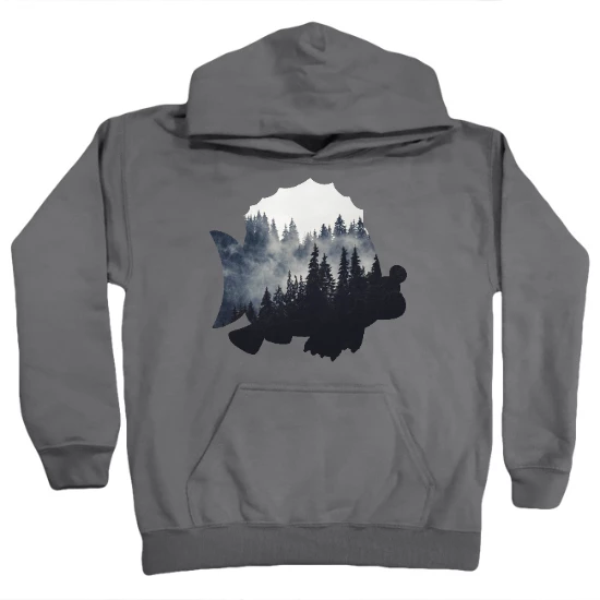 Sea Bear Forest Kids Hoodie
