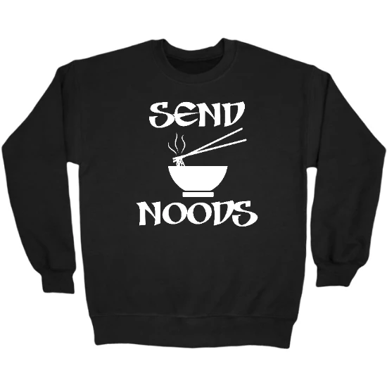Send Noods - WHT Crewneck Sweatshirt