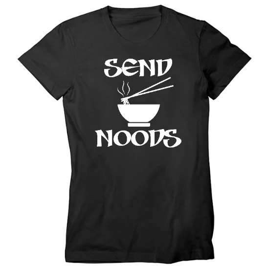 Send Noods - WHT Womens T-Shirt