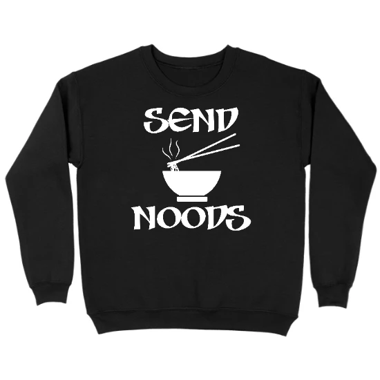 Send Noods - WHT Kids Crewneck Sweatshirt