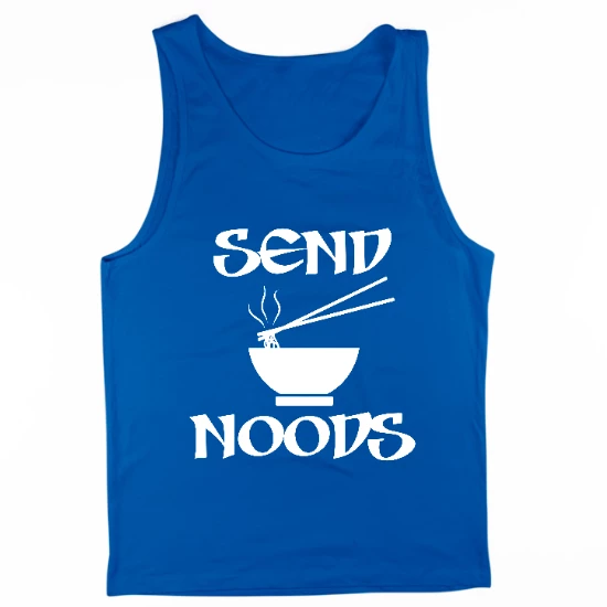 Send Noods - WHT Mens Tank Top