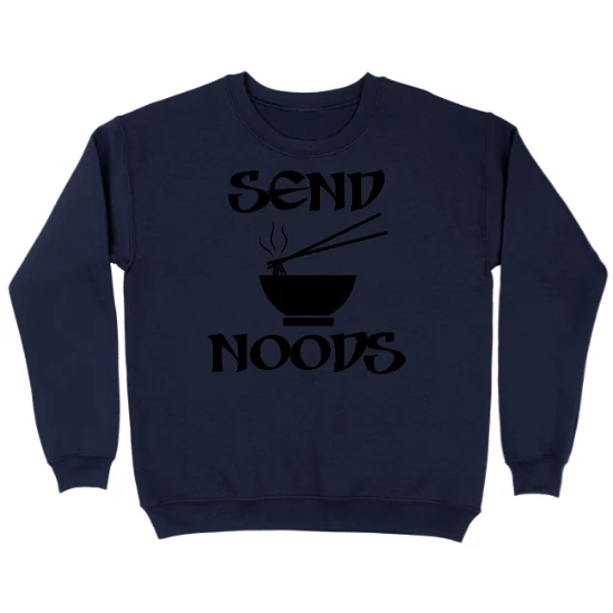 Send Noods - BLK Kids Crewneck Sweatshirt