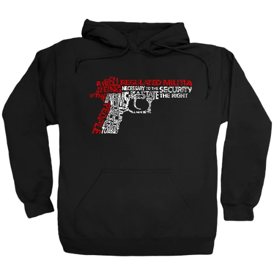 2nd Amendment Gun Words Hoodie