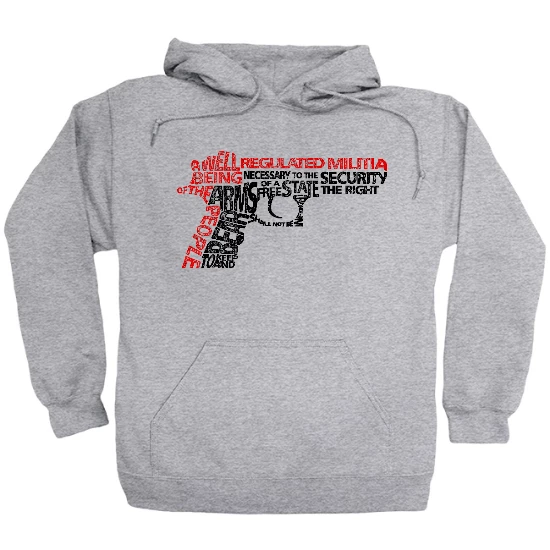 2nd Amendment Gun Words B/R Hoodie