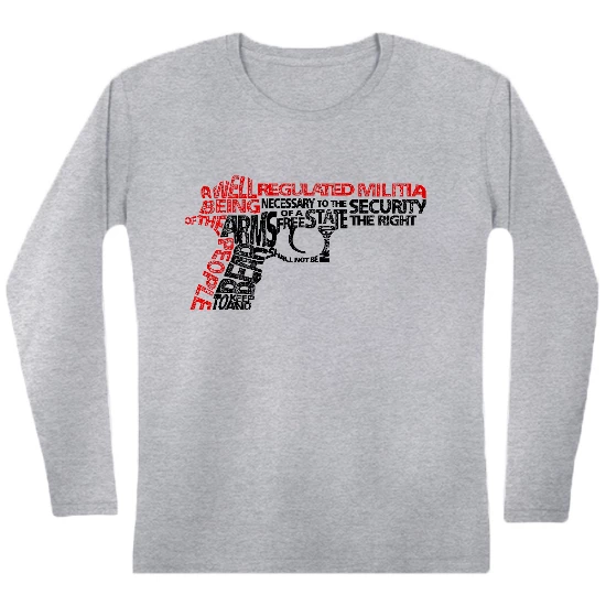 2nd Amendment Gun Words B/R Womens Long sleeve T-Shirt