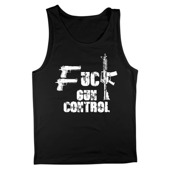 F Gun Control Mens Tank Top