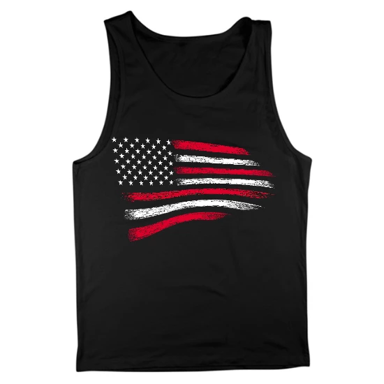 USA Flag Mens Tank Top