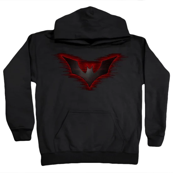 Red Bat Logo Kids Hoodie